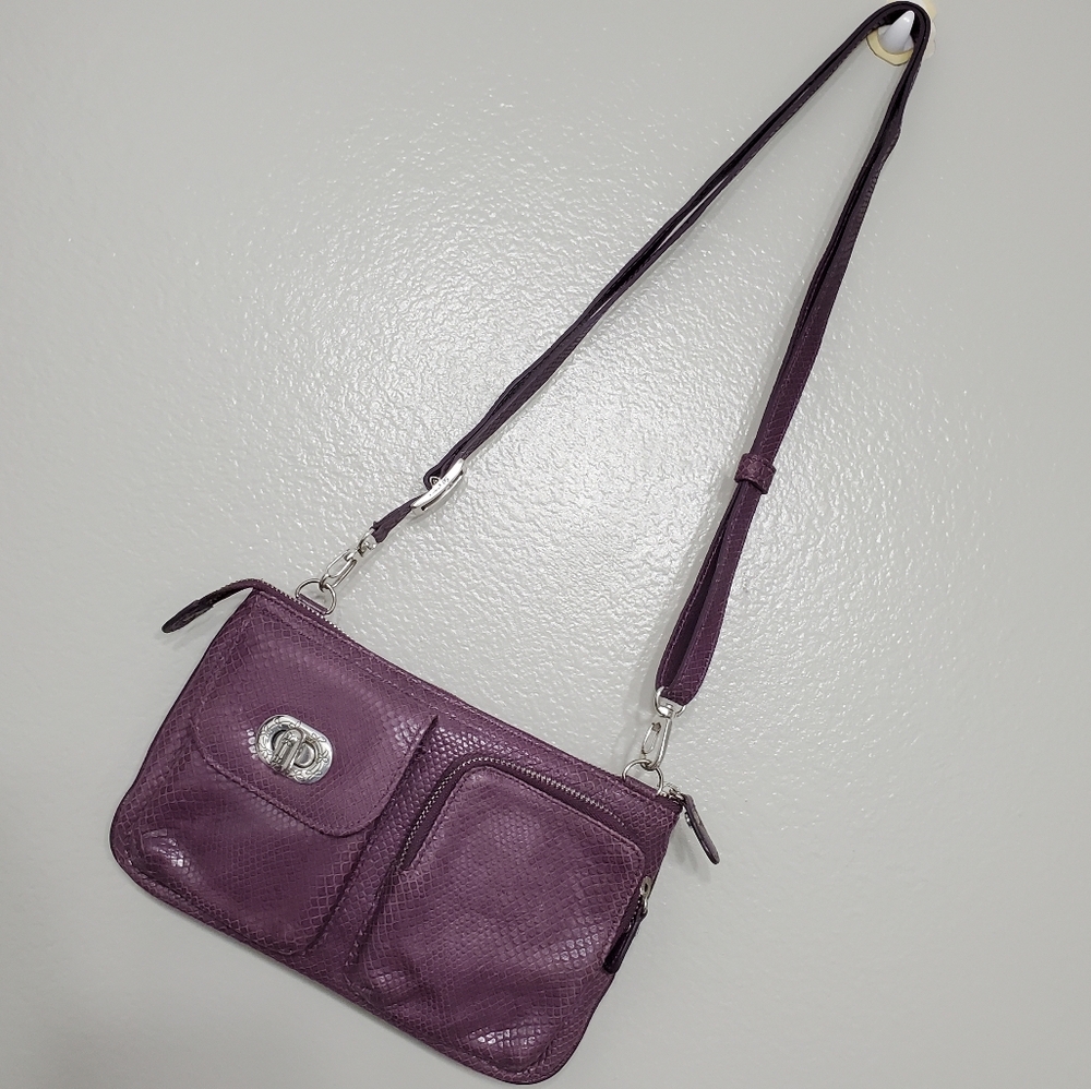 Brighton Snake Soft Leather Crossbody Bag Sling